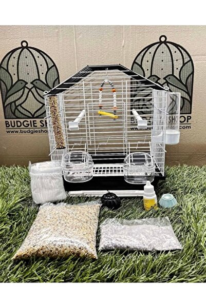 islandtoys ÇİFT KAPILI 30x23x37(YÜKSEKLİK) ÇEKMECELİ ADATOYS BUDGİESHOP MUHABBET KUŞU KAFESİ