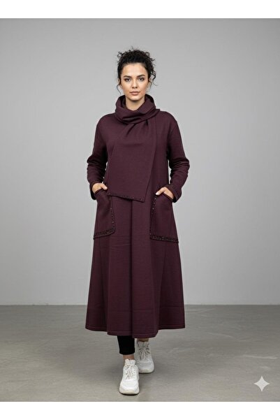 FUAT GÜRSEN Shawl Detailed Bag-Pocket Knitwear Cap