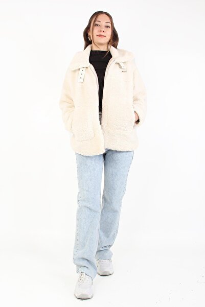 Mckanzie 2635 Collar Buckle Detail Lamb Biker Jacket