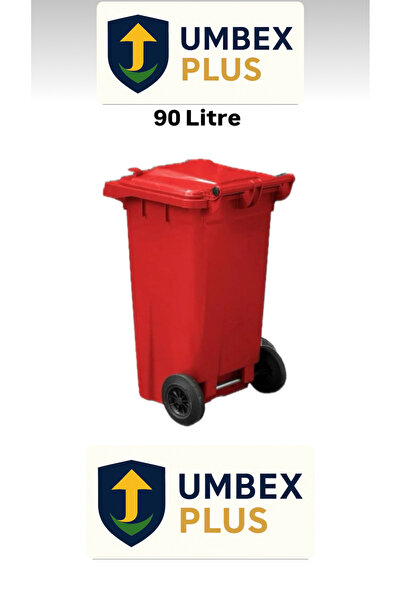 Genel Markalar Umbex Atık Plastik Çöp Konteyneri 90 Litre Plastik Konteyner -...