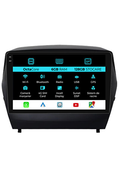 NavStore Dedicated Navigation Hyundai IX35 (2009 - 2015), 10Inch, 6Gb Ram, 128Gb Storage, Carplay