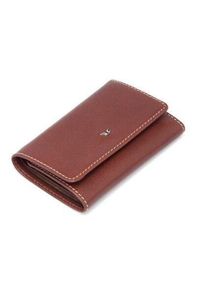 Tergan Tan Genuine Leather Unisex Keychain - S1An00000066-B01