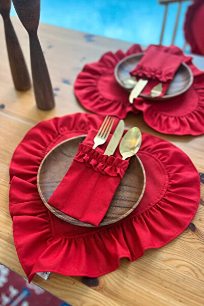 KaiHome 2-Piece Dak Linen 3-Compartment Spoon Holder / Fork-Spoon-Knife Case