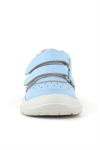 Rakerplus Schaggy Genuine Leather Blue Powder Baby Girl Sneakers