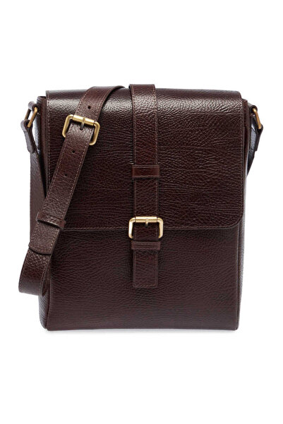 Tergan Brown Genuine Leather Men's Crossbody Bag - S1Ac00021478-P3Y