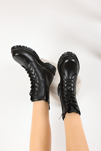 Trendpink Μαύρες καθημερινές γυναικείες μπότες (ΑΝΤΙΓΛΥΣΤΡΙΚΗ, ΑΝΟΙΧΤΗ ΘΕΡΜΟ ΣΟΛΑ)