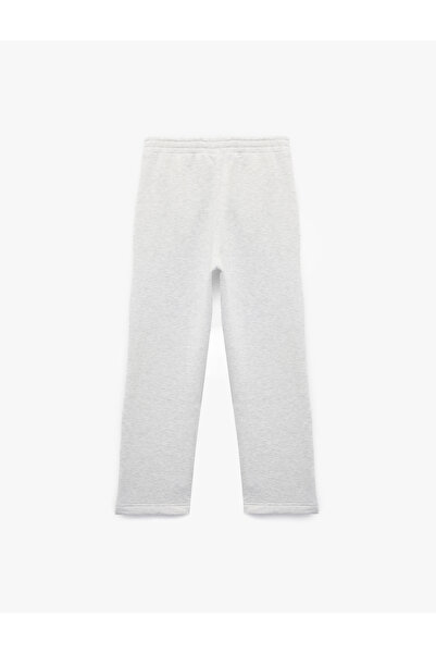 Koton Χειμερινό παντελόνι με λεπτομέρεια τσέπης, ελαστική μέση επένδυση fleece