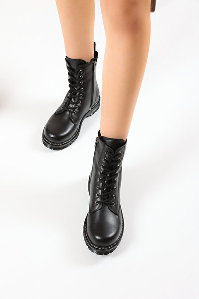 Trendpink Μαύρες καθημερινές γυναικείες μπότες (ΑΝΤΙΓΛΥΣΤΡΙΚΗ, ΑΝΟΙΧΤΗ ΘΕΡΜΟ ΣΟΛΑ)