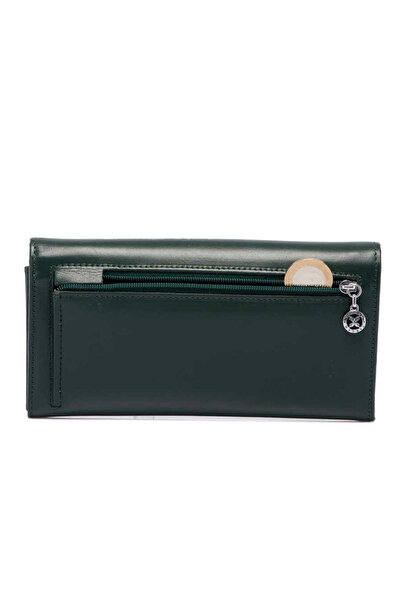 Tergan Green Genuine Leather Women's Wallet - S1Cb00005584-P1G