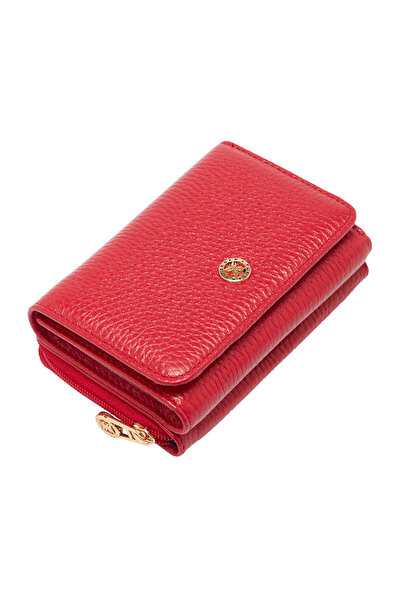 Tergan Red Genuine Leather Women's Wallet - S1Cb00005798-B68