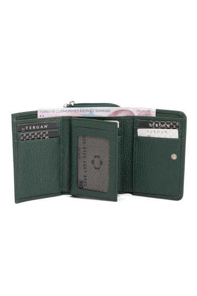 Tergan Green Genuine Leather Women's Wallet - S1Cb00005798-I5T