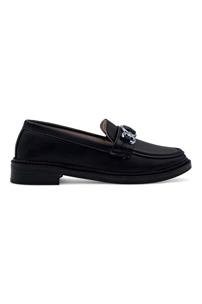 Shoes Su&Naz Women's Loafer with Buckle Detail
