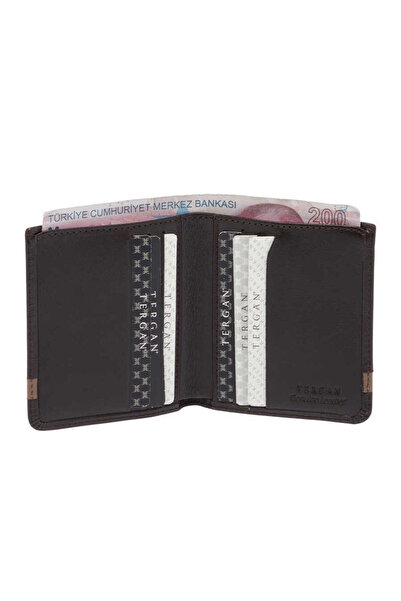 Tergan Brown Genuine Leather Men's Wallet - S1Ce00001664-A8K