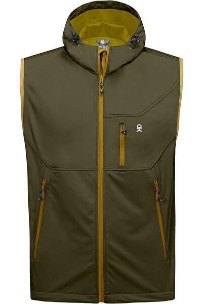 OEM Lightweight, breathable, waterproof vest with hood and pockets for outdoor activities XL