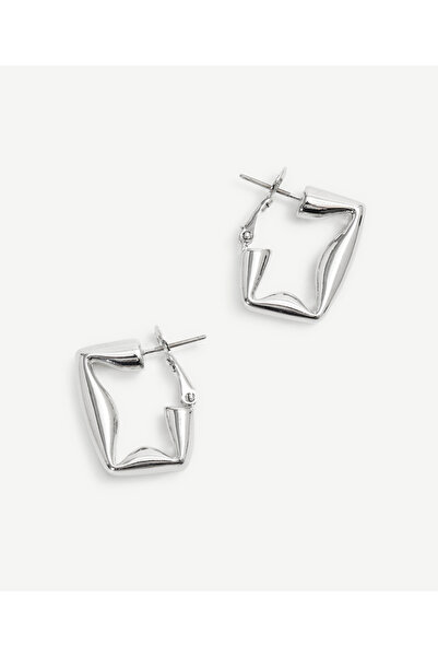 Yargıcı Asimetrik Gümüş Küpe