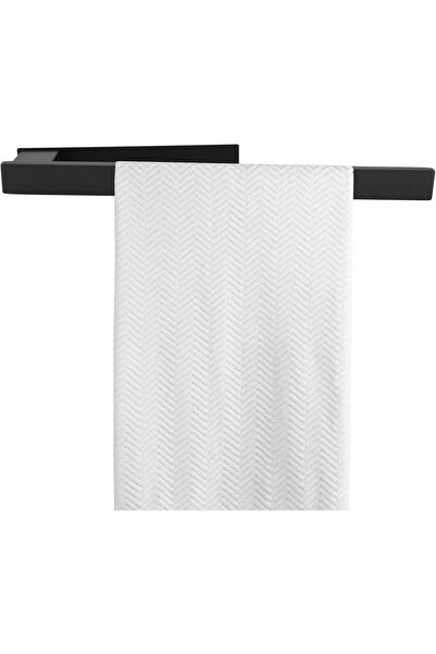 OEM Suport autoadeziv pentru prosoape, fără găurire, negru 39 cm