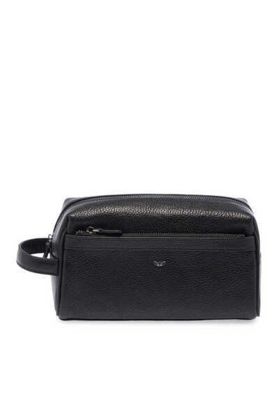 Tergan Black Genuine Leather Unisex Portfolio Bag - S1Pc00021496-A41