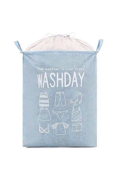 Welora Coș pliabil pentru rufe și jucării, Capacitate 70 l, Albastru - Albastru