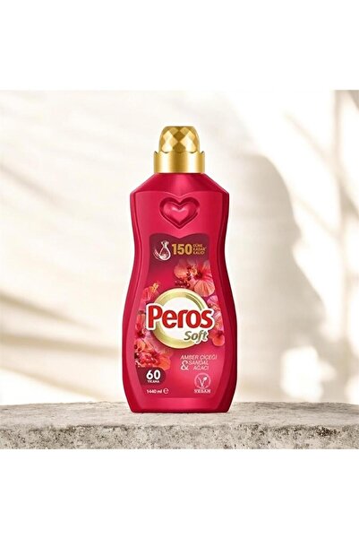 Peros 1440 ml Konsantre Çamaşır Yumuşatıcı Amber Çiçeği& Sandal Ağacı