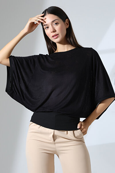 Şiir Γυναικεία μπλούζα με μανίκια με σπαστό σχέδιο Jacquard, άνετη εφαρμογή, ...