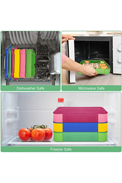 Generic Lunch Box for Kids - Leak-proof Bento Box with Compartments (Purple)