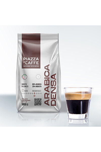 PIAZZA DEL CAFFE أرابيكا دينسا - حبوب قهوة محمصة متوسطة (مزيج من أرابيكا مينا...