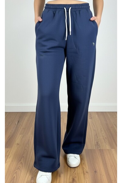 Remy's 3 İplik Kadın Eşofman Altı Geniş Paça