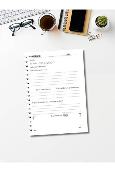 daily notebook Travel Planner Travel Journal A5 15X21Cm 100 Days Travel Memory Book