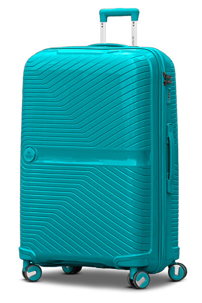 ZAAPPY حقيبة سفر ميامي PP صلبة مقاس 28 بوصة (30-35 كجم) خفيفة الوزن، غير قابل...