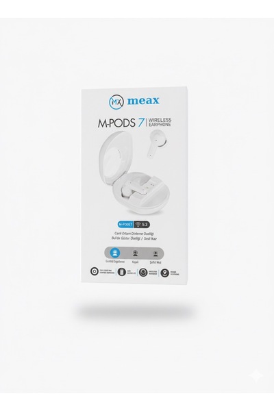 meax M-PODS 7 Bluetooth kablosuz kulaklık Beyaz