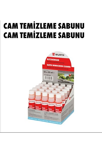 Würth Cam Temizleme Sabunu 32ml 25li