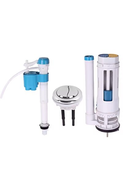 KANA صمام ملء خزان بلاستيكي مزدوج التدفق لتوفير المياه مقاس 28 سم مع مجموعة إ...