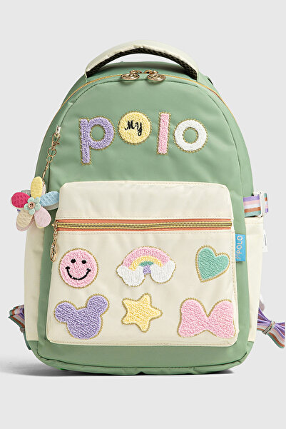 By Hakan My Polo 2055 Τριπλό Σετ Κοριτσίστικη Τσάντα Δημοτικού Σχολείου Γυμνασίου Σακίδιο πλάτης Σχολική τσάντα πολλαπλών διαμερισμάτων Ortho