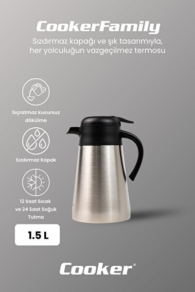 Cooker Classic 1.5 Liter Stainless Steel Thermos