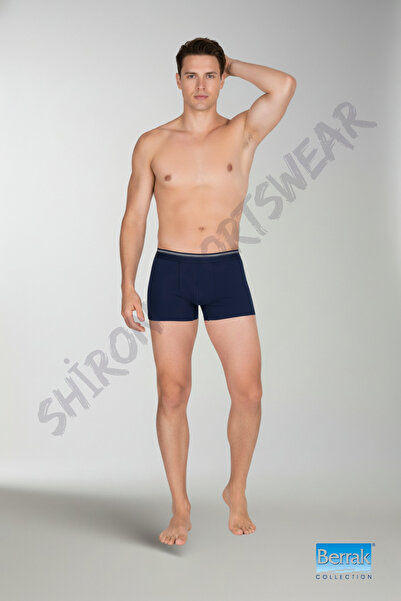 Shiron Sportswear&Company Pánské 3dílné (ČERNÉ - KOUŘOVÉ - TMAVĚ MODRÉ) lycrové bavlněné boxerky-šortky-slipky BERRAK / 1097