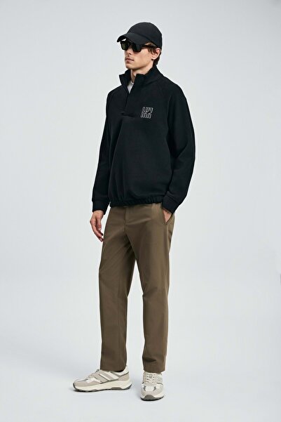 Lufian 112030190 Ανδρικό φούτερ Hazel ΜΑΥΡΟ