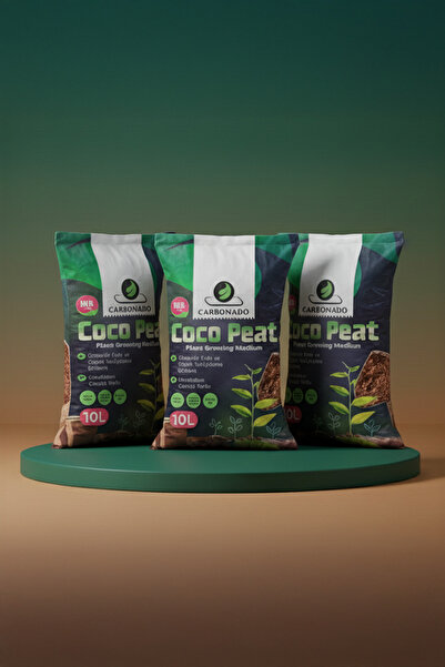 Carbonado Cocopeat 10L x3 | Hindistan Cevizi Lifli Torf | Organik Toprak | Sü...