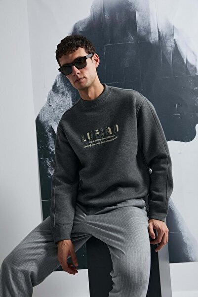 Lufian 112030178 Oracle Men's Sweatshirt Gray