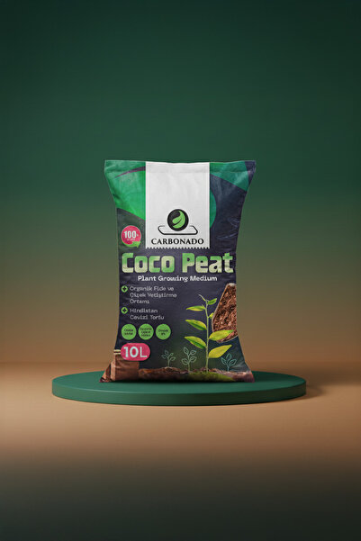 Carbonado Coco Peat 10l | Hindistan Cevizi Lifli Torf, Su Tutucu, Hızlı Kökle...