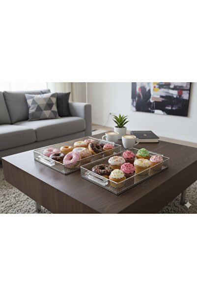 Generic A set of versatile serving trays with a sophisticated and elegant design.