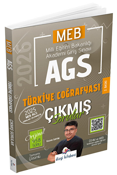 2026 MEB-AGS Türkiye Coğrafyası Çıkmış Sorular Çözümlü - Kazım Sayın