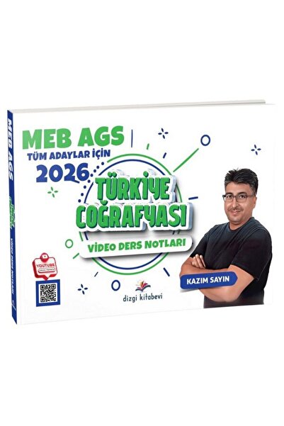 Dizgi Kitap 2026 MEB-AGS Türkiye Coğrafyası Konu Anlatımlı - Kazım Sayın Yayı...