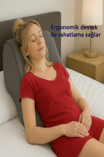 NO BRAND VISCORA Omuz ve Sırt Destekli Minder–Space Memory Foam Yıkanabilir Kılıf-Kapalı Ambalaj Ofis/Ev/Kamp