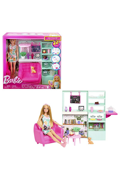 Barbie Комплект за кукла и чай