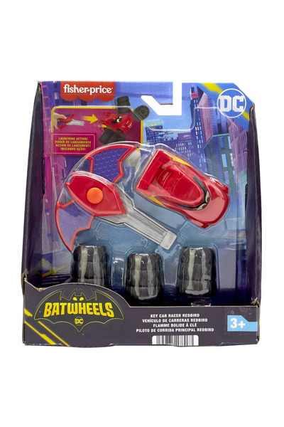 FISHER PRICE BATWHEELS ΚΟΚΚΙΝΟ ΑΥΤΟΚΙΝΗΤΟ ΚΛΙΜΑΚΑ 1:55
