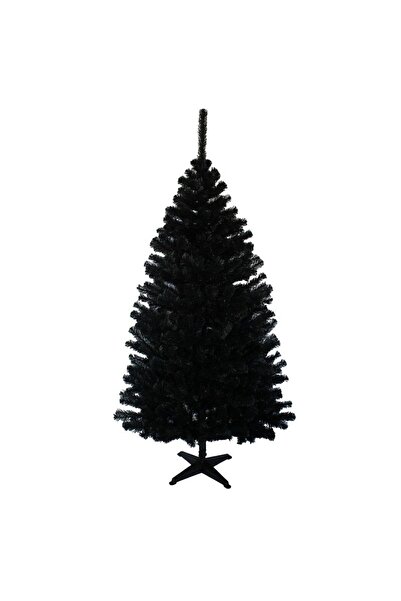 PROCART Artificial fir tree, Royal Black, height 220 cm, black, with stand included
