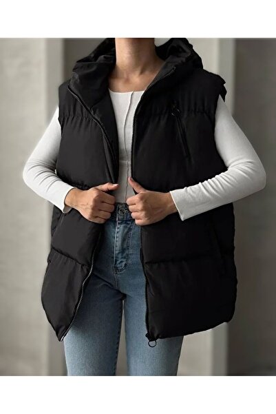 MontClup Women's Puffer Vest Regular Fit Oversized