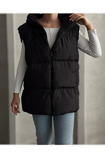 MontClup Women's Puffer Vest Regular Fit Oversized