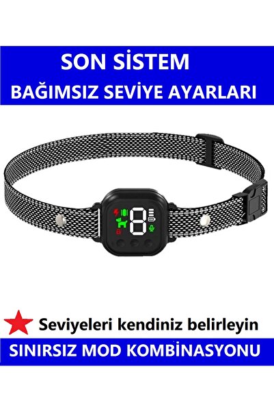 Petainer Pb80 Köpek Havlama Tasması havlama önleyen köpek eğitim tasması seviye ayarlı şarjlı şoksuz kullanım