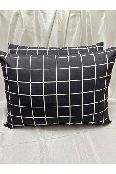 Belsina Home Γκρι τετράγωνο |   2 Μαξιλαροθήκες 50x70 εκ. με φερμουάρ